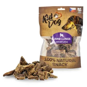 KIDDOG 100 % natürlicher Snack, Lammlunge 2-4 cm / 80 g